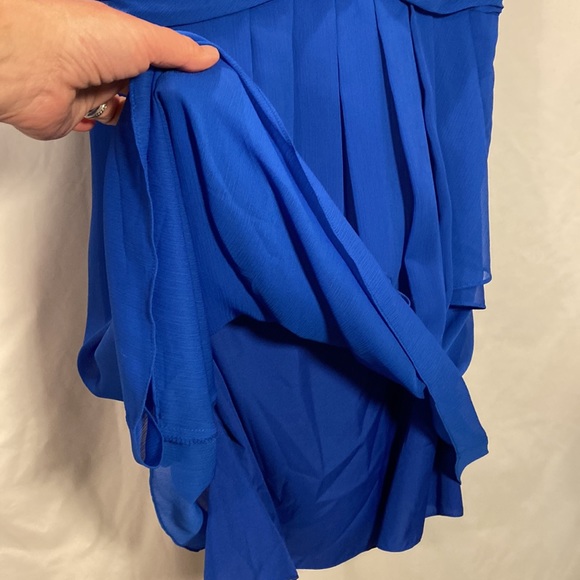 Royal Blue Cocktail Dress - Size 16 - Picture 4 of 9